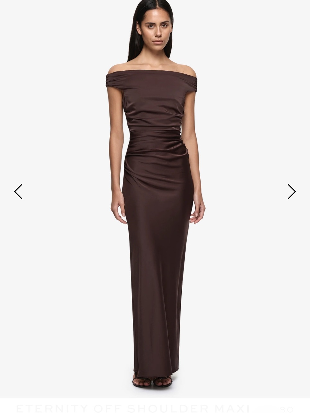Bec + Bridge Eternity Off-Shoulder Maxi Dress